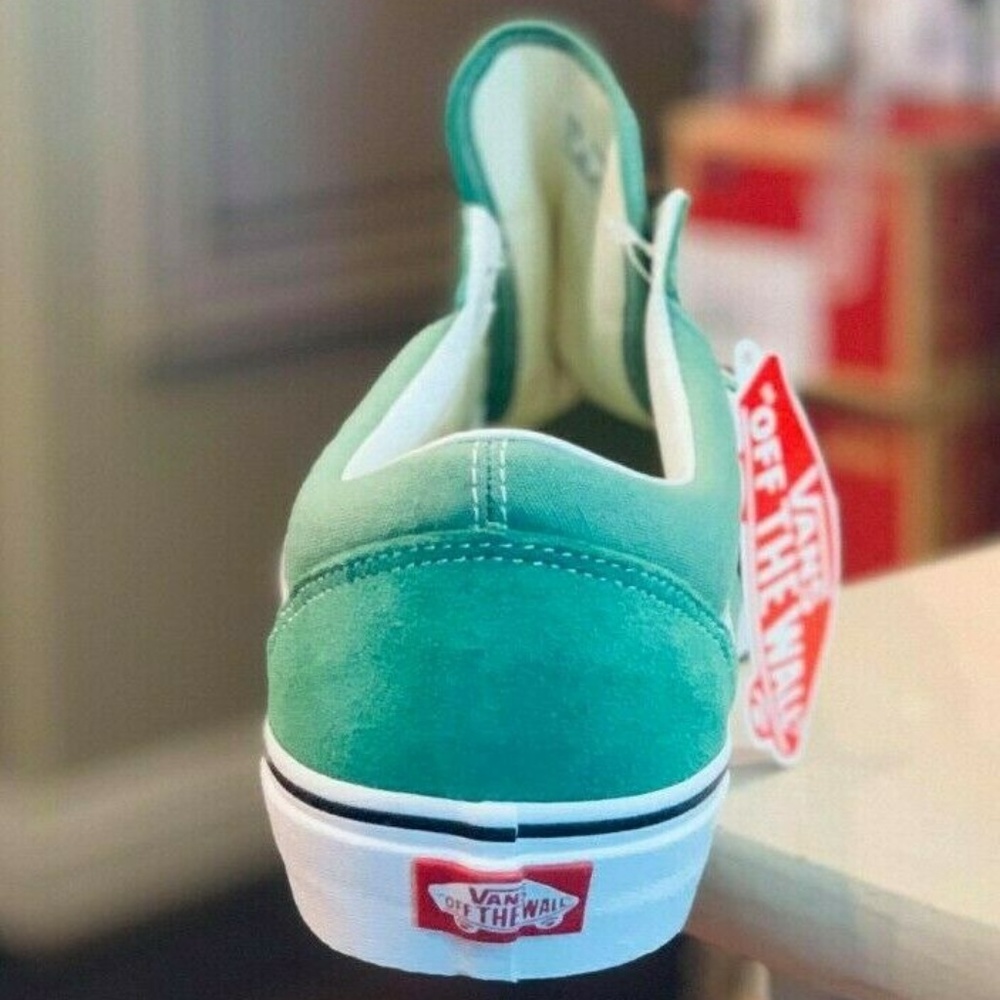 Vans OLD SKOOL Skate Shoes WOMENS Deep Grass Green - Picture 7 of 8